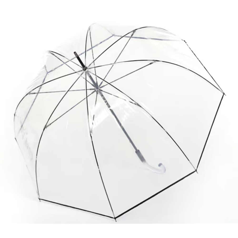 Knirps A.760 Automatic Windproof Rain Umbrella Stick 8760 1000 Transparent with Black Accessories