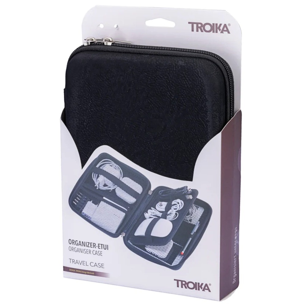 TROIKA CBO11/BK Organizer Case Θήκη Οργάνωσης Μαύρη Αξεσουάρ