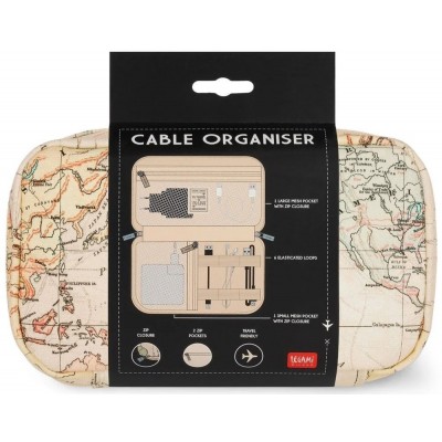 Legami Milano Cpo0001 Cable Organiser Travel Οργανωτής  Καλωδίων Μπεζ