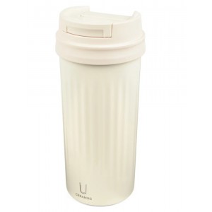 TROIKA CUP51/WH Thermos mug CERAMUG 500 Κούπα θερμός Λευκή Αξεσουάρ