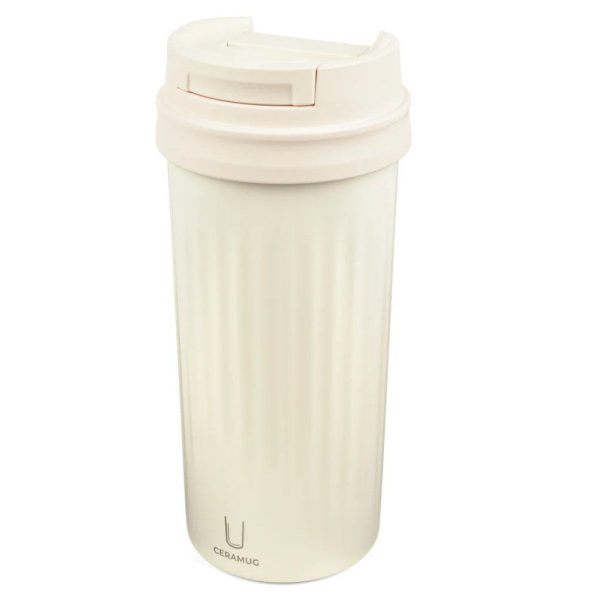 TROIKA CUP51/WH Thermos mug CERAMUG 500 Κούπα θερμός Λευκή