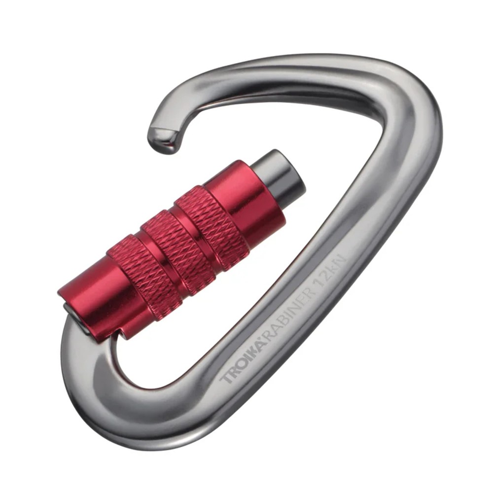 TROIKA KAR12/RD KARABINER Γάντζος αλουμινίου Κόκκινος Αξεσουάρ