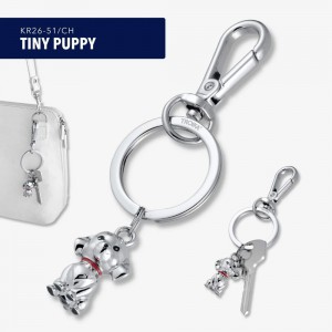 TROIKA KR26-51/CH TINY PUPPY Keyring-Bag Charm Μπρελόκ Σκυλάκι Αξεσουάρ
