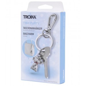 TROIKA KR26-51/CH TINY PUPPY Keyring-Bag Charm Μπρελόκ Σκυλάκι Αξεσουάρ