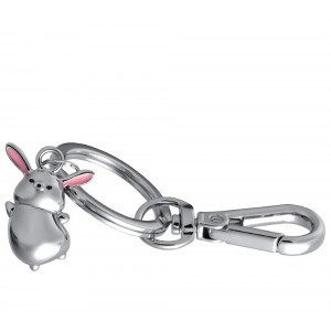 TROIKA KR26-52/CH TINY RABBIT Keyring-Bag Charm Μπρελόκ Κουνελάκι Αξεσουάρ