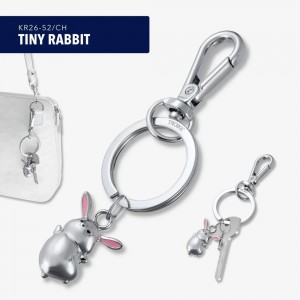 TROIKA KR26-52/CH TINY RABBIT Keyring-Bag Charm Μπρελόκ Κουνελάκι Αξεσουάρ
