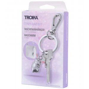 TROIKA KR26-52/CH TINY RABBIT Keyring-Bag Charm Μπρελόκ Κουνελάκι Αξεσουάρ