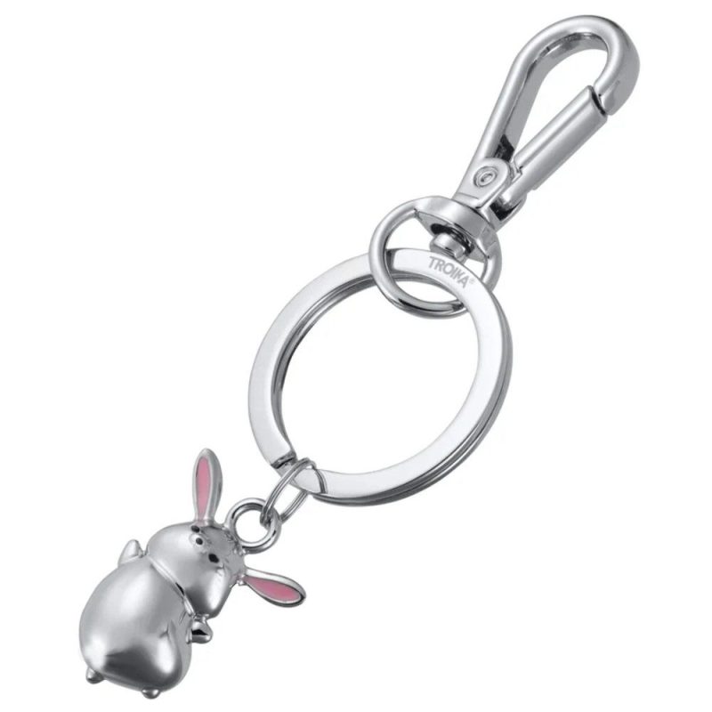 TROIKA KR26-52/CH TINY RABBIT Keyring-Bag Charm Μπρελόκ Κουνελάκι TROIKA