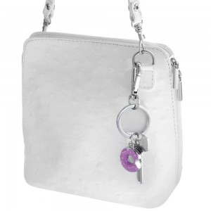 TROIKA KR26-53/CH TINY DONUT Keyring-Bag Charm Μπρελόκ Ντόνατ Ροζ Αξεσουάρ