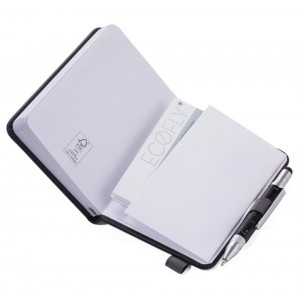 TROIKA NPP25/BK LILIPAD+LILIPUT Notebook Σημειωματάριο Τσέπης με Στυλό Μαύρο Αξεσουάρ