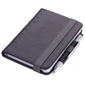 TROIKA NPP25/BK LILIPAD+LILIPUT Notebook Σημειωματάριο Τσέπης με Στυλό Μαύρο Αξεσουάρ