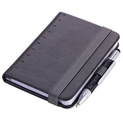 TROIKA NPP25/BK LILIPAD+LILIPUT Notebook Σημειωματάριο Τσέπης με Στυλό Μαύρο