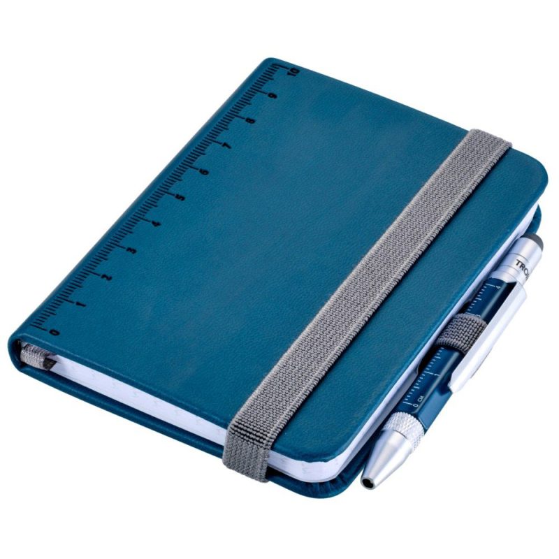 TROIKA NPP25/PL LILIPAD+LILIPUT Notebook Σημειωματάριο Τσέπης με Στυλό Μπλε TROIKA