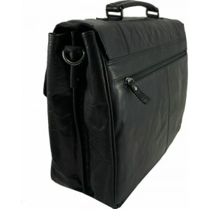 Aeronautica Militare ΑΜ-304 Δερμάτινος Χαρτοφύλακας Black Bags