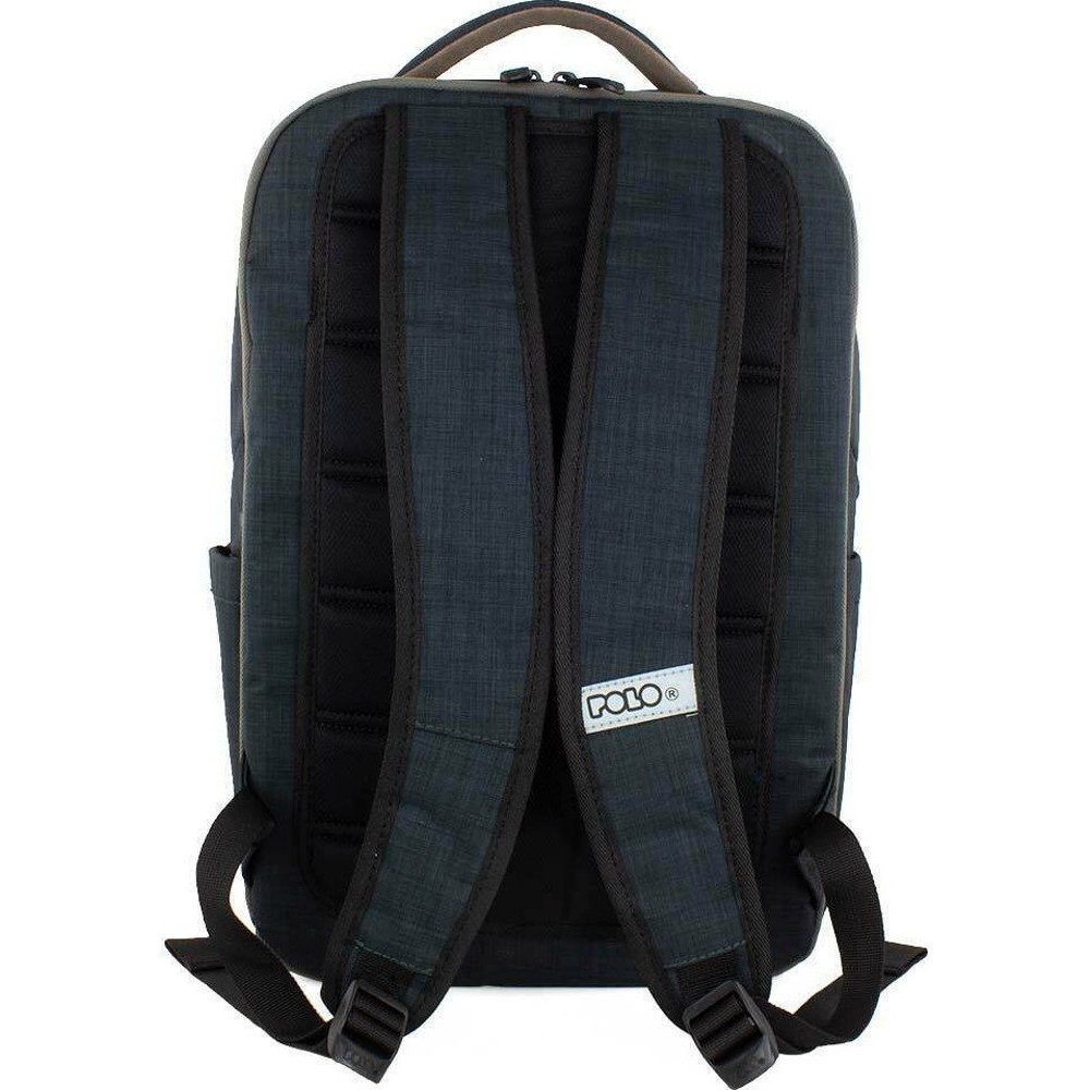 Polo Zenith Υφασμάτινο Σακίδιο Πλάτης με Θύρα USB Μαύρο 9-02-036-2100 Τσάντες