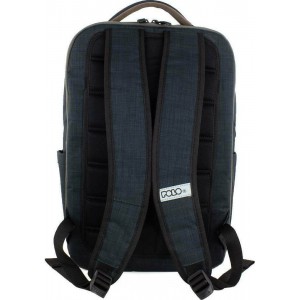 Polo Zenith Υφασμάτινο Σακίδιο Πλάτης με Θύρα USB Μαύρο 9-02-036-2100 Τσάντες