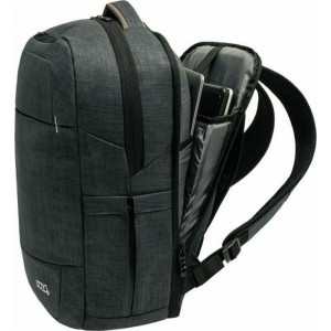 Polo Zenith Υφασμάτινο Σακίδιο Πλάτης με Θύρα USB Μαύρο 9-02-036-2100 Τσάντες