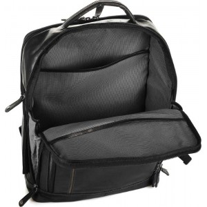 Beverly Hills Polo Club BH-385 Δέρμα Τσάντα πλάτης μαύρη Bags