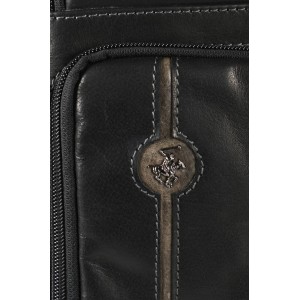 Beverly Hills Polo Club BH-385 Δέρμα Τσάντα πλάτης μαύρη Bags