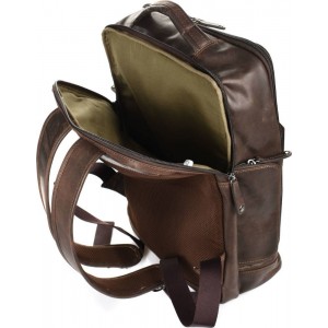 Beverly Hills Polo Club BH-385 Δέρμα Τσάντα πλάτης καφέ Bags