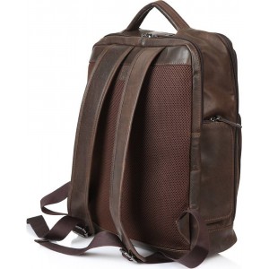 Beverly Hills Polo Club BH-385 Δέρμα Τσάντα πλάτης καφέ Bags