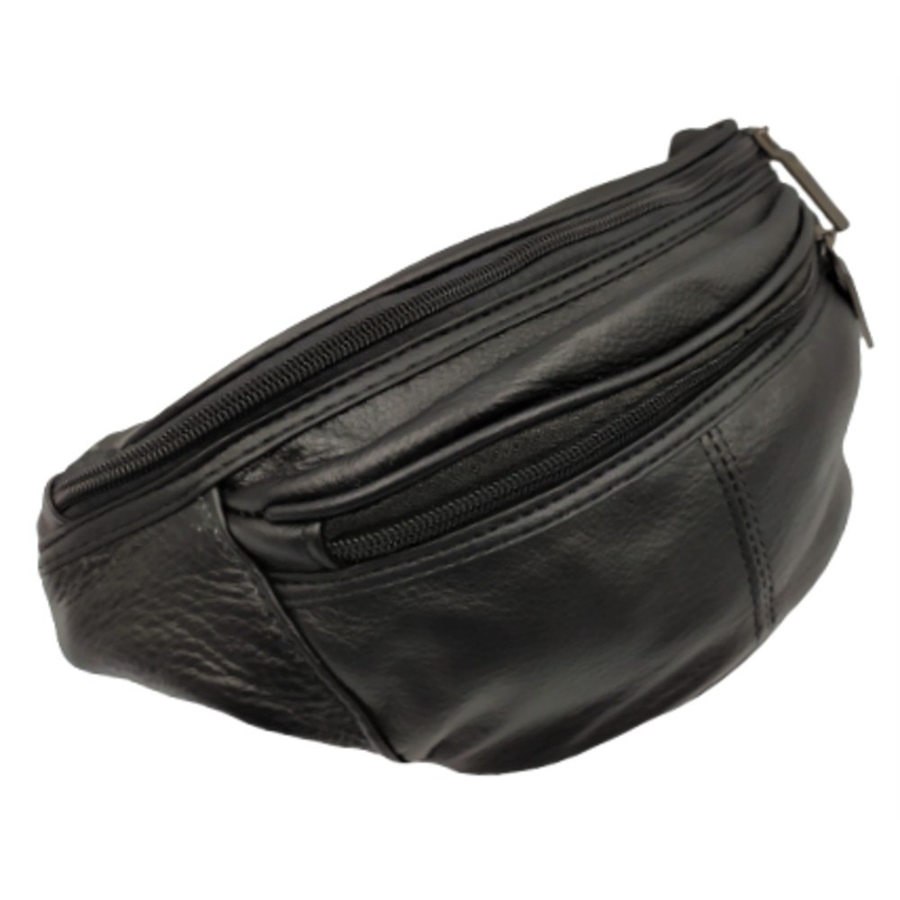 Τσαντά Μέσης δέρμα domus 1003-00 μαύρο Bags