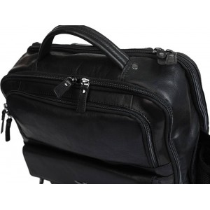 Aeronautica Militare ΑΜ-305 Δερμάτινο Σακίδιο πλάτης black Bags