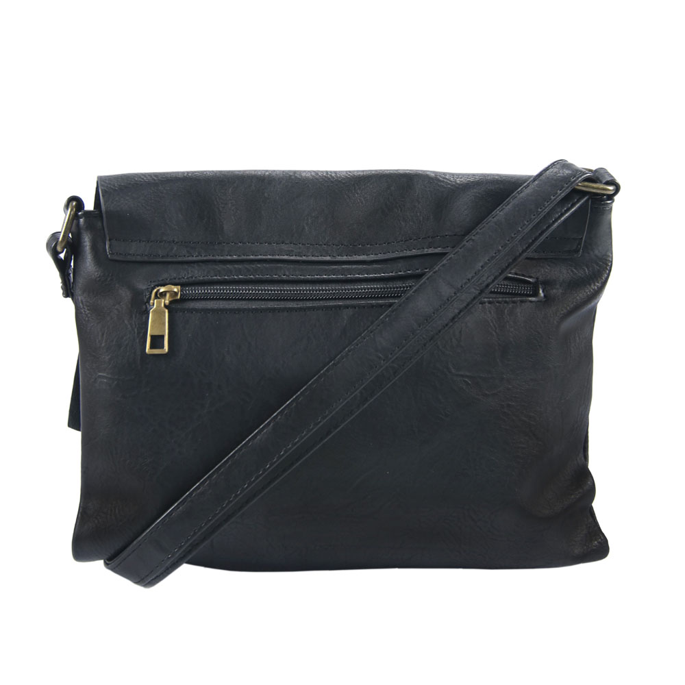 Τσάντα Domus χιαστή 40101034 μαύρη Bags