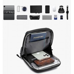 LEASTAT ΑΝΔΡΙΚΟ ΤΣΑΝΤΑΚΙ ΧΙΑΣΤΙ LT2123 ΜΑΥΡΟ Τσάντες