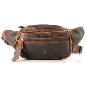 KION 2178 KARA ΔΕΡΜΑΤΙΝΟ ΤΣΑΝΤΑΚΙ ΜΕΣΗΣ ΤΑΜΠΑ Τσάντες