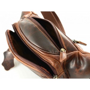 KION 2178 KARA ΔΕΡΜΑΤΙΝΟ ΤΣΑΝΤΑΚΙ ΜΕΣΗΣ ΤΑΜΠΑ Τσάντες