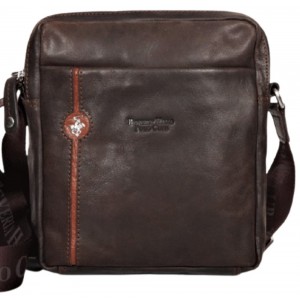 Τσαντάκι δερμα POLO CLUB BH-382 καφέ Bags