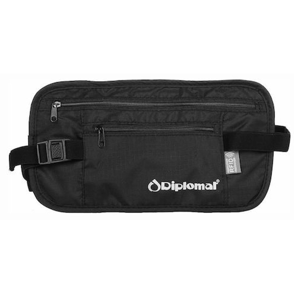 Diplomat Acsec Ταξιδιωτικό Τσαντάκι Μέσης Μαύρο Είδη ταξιδιού