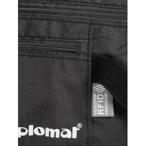 Diplomat Acsec Ταξιδιωτικό Τσαντάκι Μέσης Μαύρο Είδη ταξιδιού