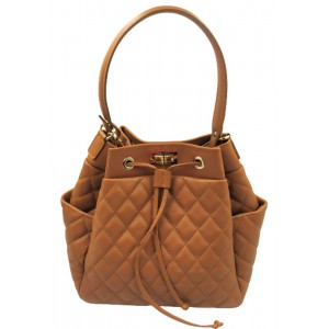 Τσάντα πουγκί δέρμα Ιταλίας Domus 42000109 ταμπά Bags