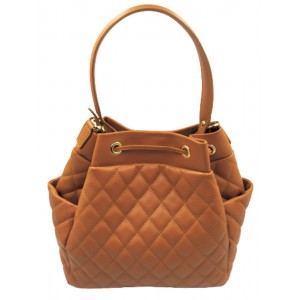 Τσάντα πουγκί δέρμα Ιταλίας Domus 42000109 ταμπά Bags