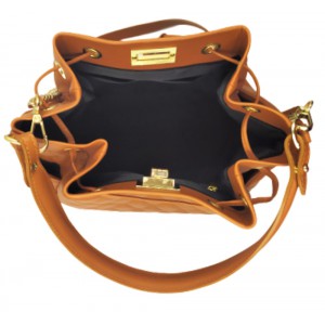 Τσάντα πουγκί δέρμα Ιταλίας Domus 42000109 ταμπά Bags