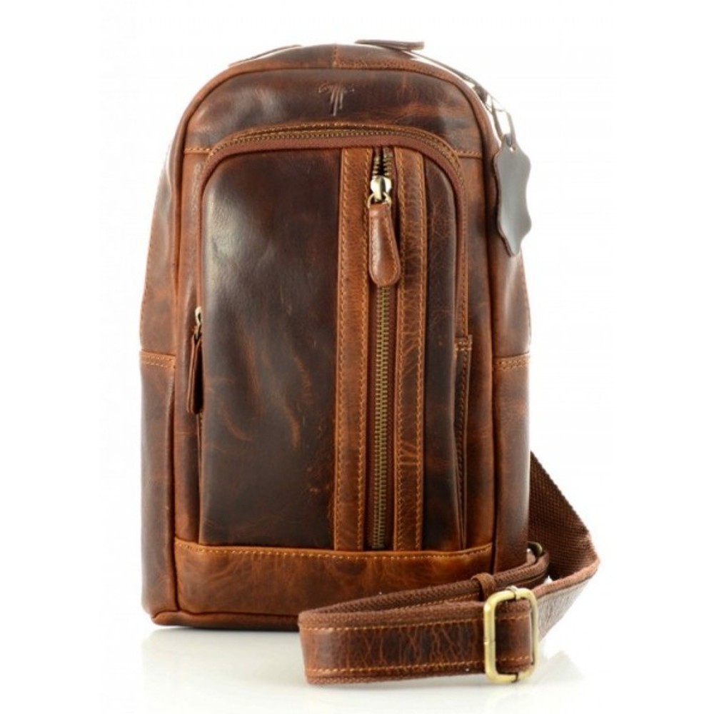 KION ZE-2097 KARA ΣΑΚΙΔΙΟ BODY BAG ΚΑΦΕ Τσάντες