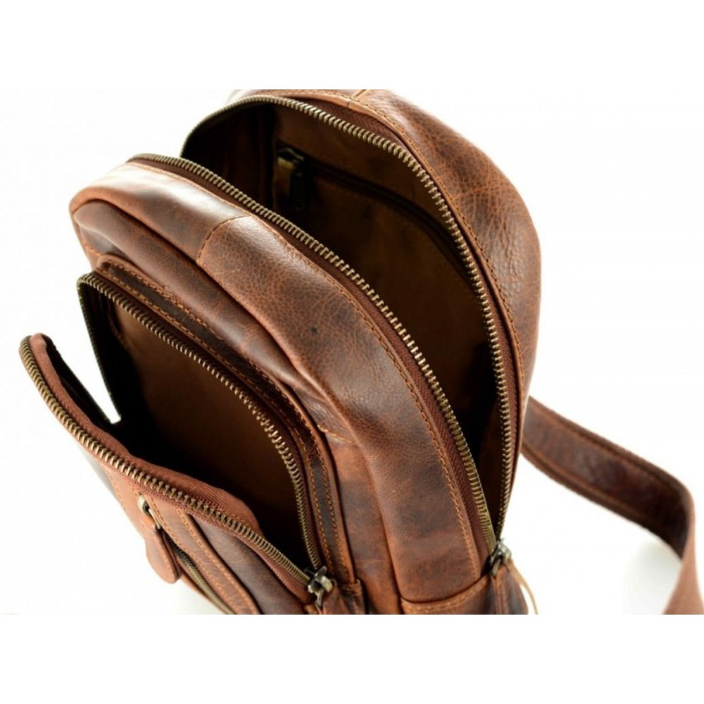 KION ZE-2097 KARA ΣΑΚΙΔΙΟ BODY BAG ΚΑΦΕ Τσάντες