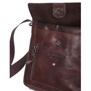 Aeronautica Militare AM-303 Leather Crossbody Bag Brown Bags
