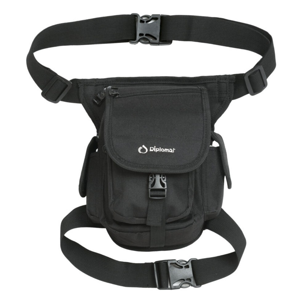 Diplomat Τσαντάκι Μηρού Αναβάτη BF 842 Μαύρο 