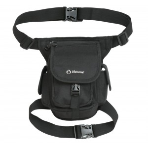 Diplomat Τσαντάκι Μηρού Αναβάτη BF 842 Μαύρο 