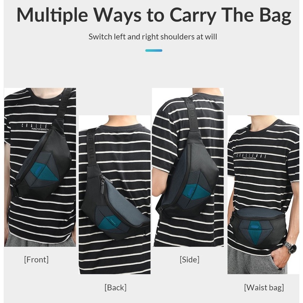 TIGERNU ΤΣΑΝΤΑΚΙ ΜΕΣΗΣ T-58166  γκρι