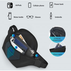 TIGERNU ΤΣΑΝΤΑΚΙ ΜΕΣΗΣ T-58166  γκρι