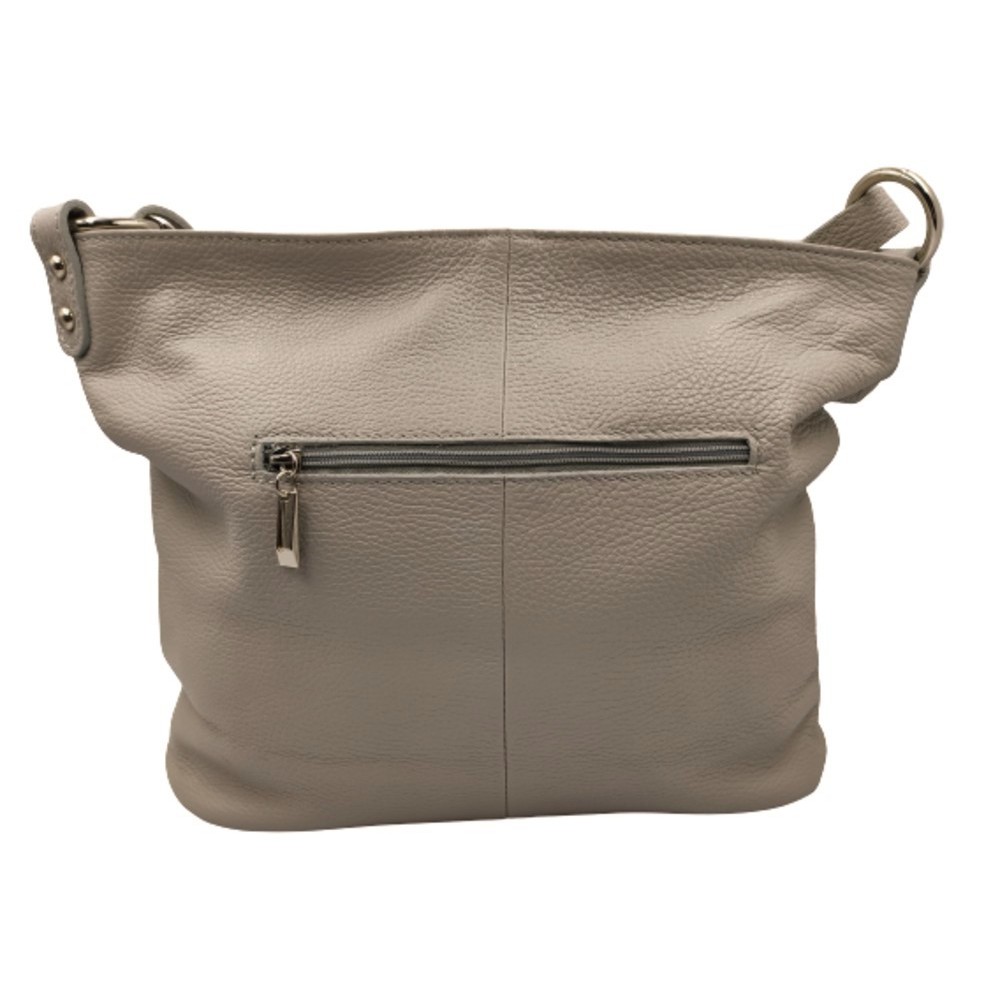 Τσάντα δέρμα Ιταλίας DOMUS 41000049 εκρού Τσάντες