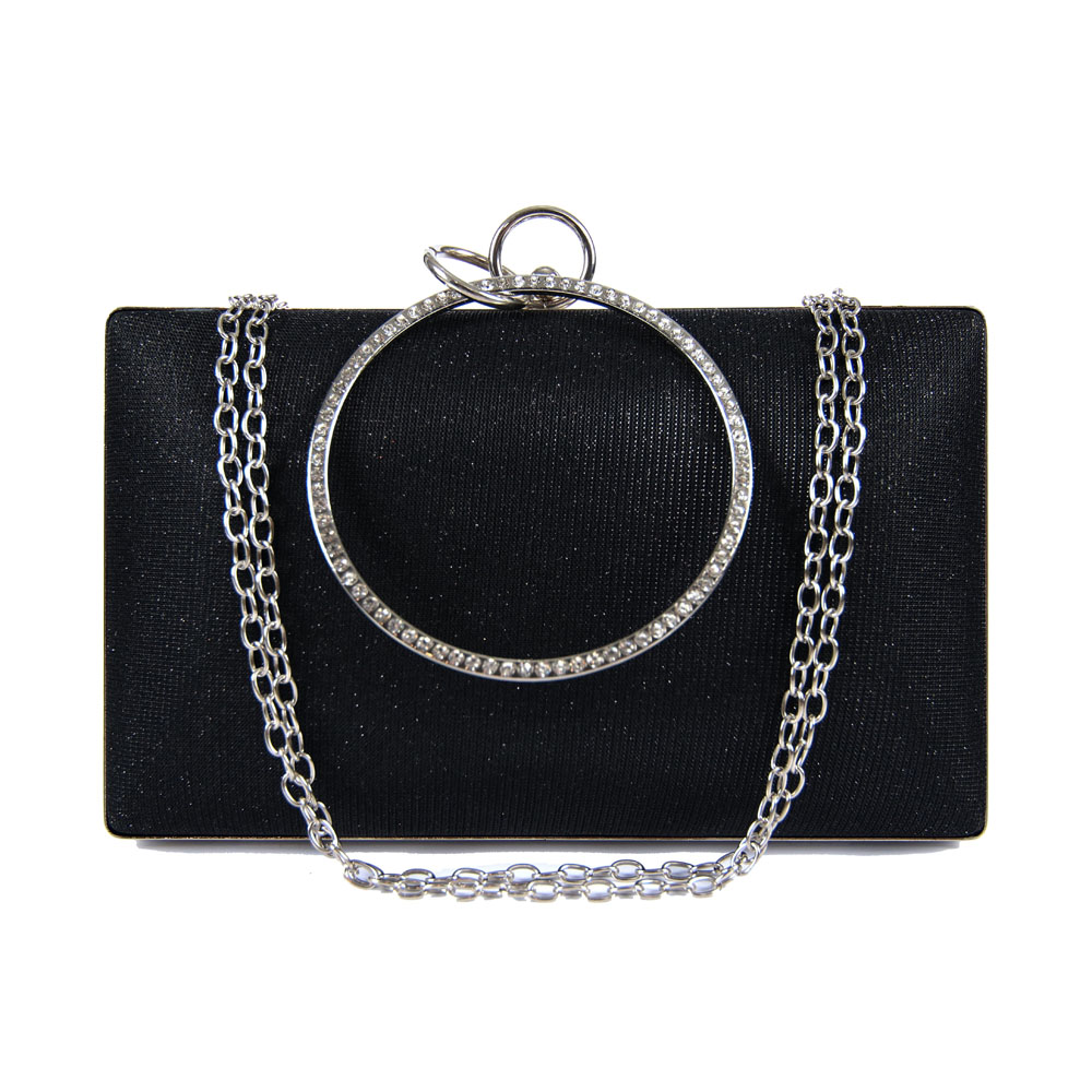 Τσαντάκι κλατς DOMUS 78000025 μαύρο Τσάντες