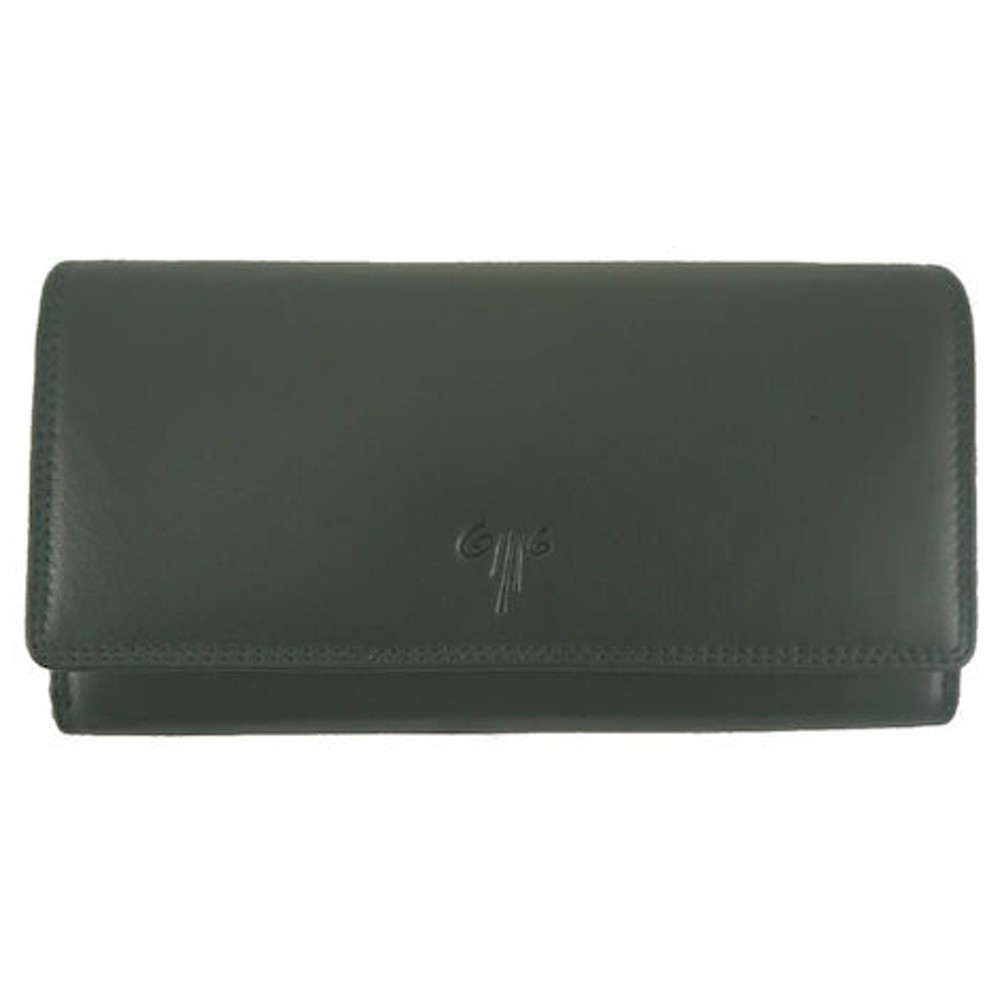 Kion Μεγάλο Δερμάτινο Γυναικείο Πορτοφόλι 1252A Πράσινο Πορτοφόλια