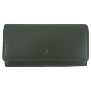 Kion Μεγάλο Δερμάτινο Γυναικείο Πορτοφόλι 1252A Πράσινο Πορτοφόλια