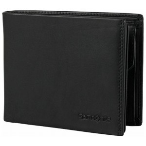 Samsonite Attack 2 Ανδρικό Πορτοφόλι Δέρμα 135052-1041 Μαύρο Πορτοφόλια