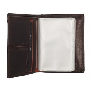 Beverly Hills Polo Club BH-1566 Δέρμα Πορτοφόλι καρτοθηκη καφέ